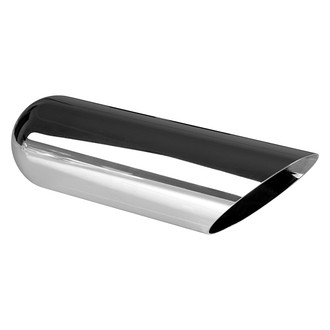 AP Exhaust® - Xlerator™ Stainless Steel Round 45 Degree Angle Cut Weld-On Exhaust Tip (2.5" Inlet, 3" Outlet, 18" Length)