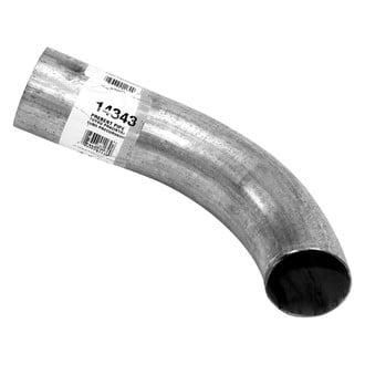 AP Exhaust® - Style A-OD Turndown Clamp-On Aluminized Exhaust Tailpipe Spout (2.5" Inlet, 10" Length)