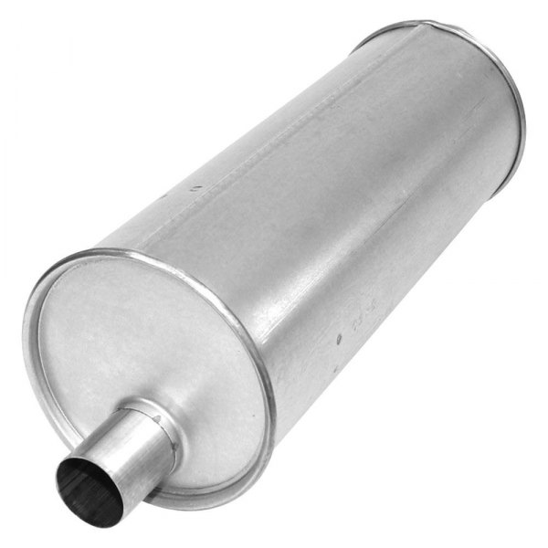 AP Exhaust® - Challenge Series Aluminized Steel Round Exhaust Muffler with Inlet/Outlet Neck