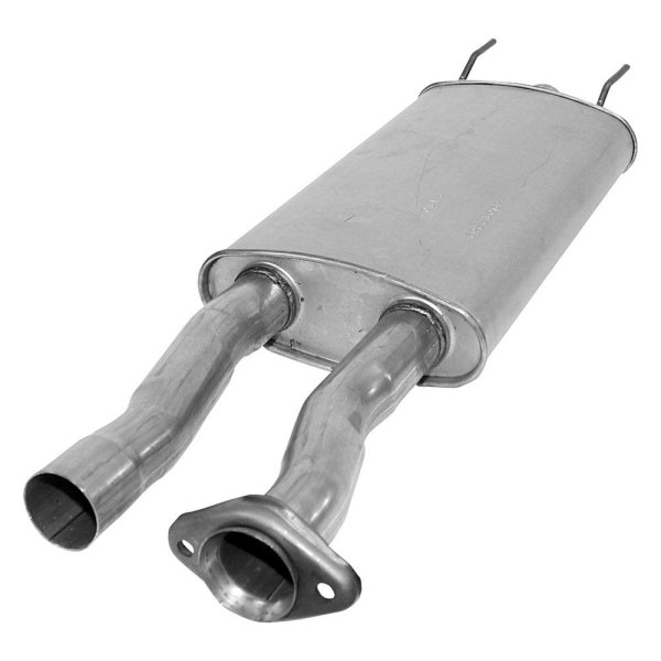 AP Exhaust® - Challenge Series Aluminized Steel Oval Exhaust Muffler with Flare Flange and Outlet Neck