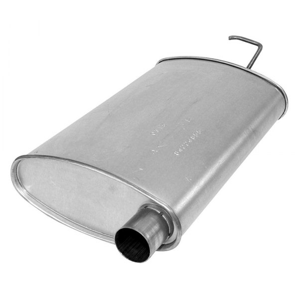 AP Exhaust® - Challenge Series Aluminized Steel Oval Exhaust Muffler with Inlet Neck and Spout