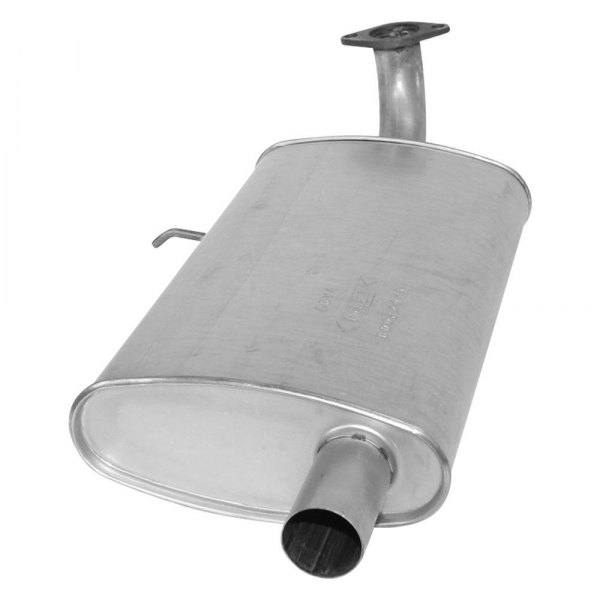 AP Exhaust® - Challenge Series Aluminized Steel Passenger Side Oval Exhaust Muffler with Flange and Inlet Neck