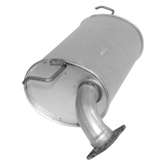 AP Exhaust® - Challenge Series Aluminized Steel Oval Exhaust Muffler with Flange and Spout