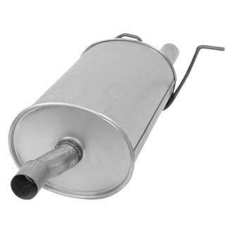 AP Exhaust® - Challenge Series Oval Exhaust Muffler with Inlet Neck and Spout