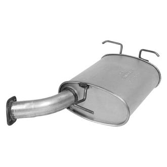 AP Exhaust® - Challenge Series Oval Exhaust Muffler with Flange and Spout
