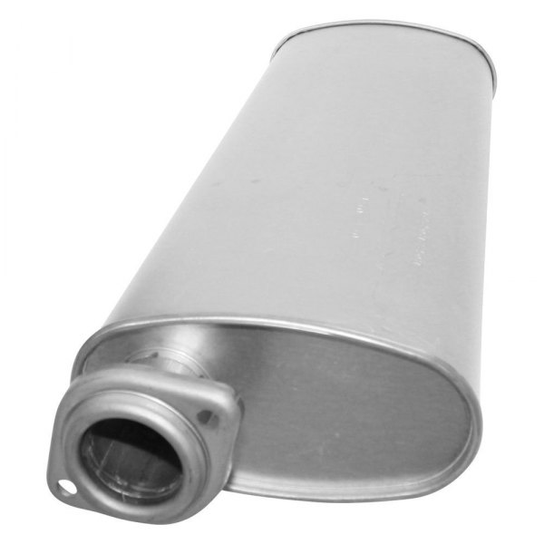 AP Exhaust® - Challenge Series Aluminized Steel Oval Exhaust Muffler with Flange and Outlet Neck
