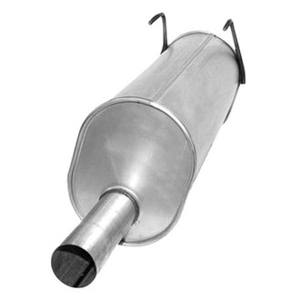 AP Exhaust® - Challenge Series Aluminized Steel Oval Exhaust Muffler with Inlet/Outlet Neck