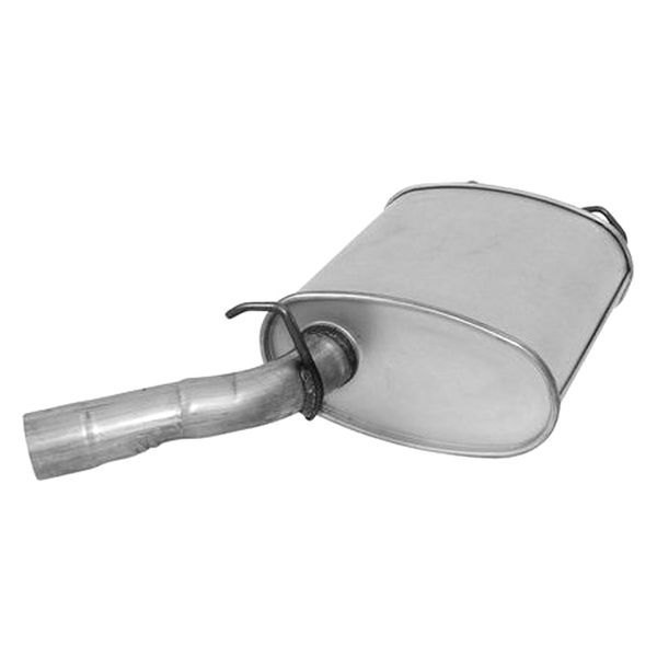 AP Exhaust® - Challenge Series Aluminized Steel Driver Side Oval Exhaust Muffler with Inlet/Outlet Neck