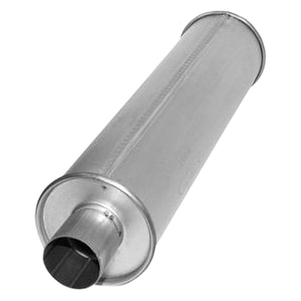 AP Exhaust® - Challenge Series Aluminized Steel Round Exhaust Muffler with Inlet/Outlet Neck