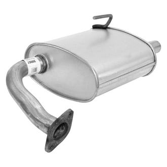 AP Exhaust® - Passenger Side Aluminized Steel Exhaust Muffler and Pipe Assembly