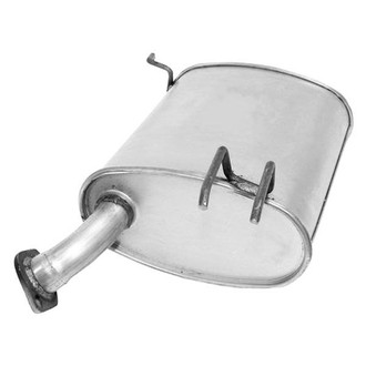 AP Exhaust® - Welded Aluminized Steel Driver Side Exhaust Muffler and Pipe Assembly