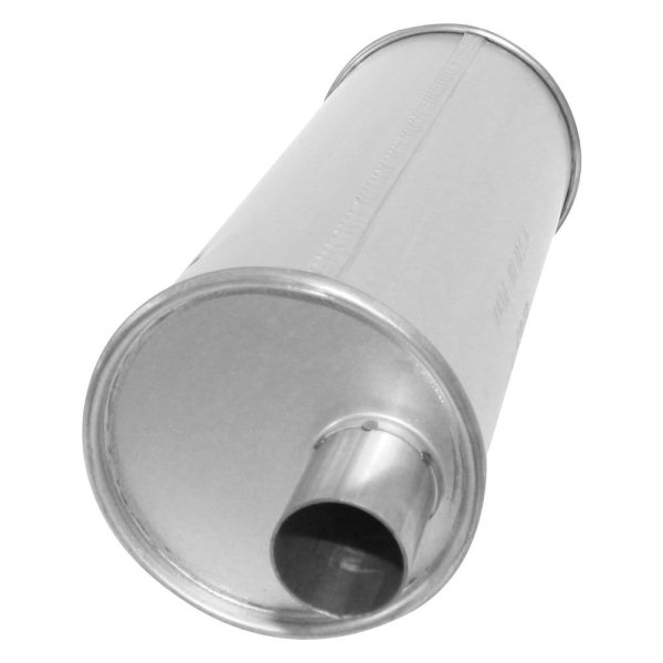 AP Exhaust® - Challenge Series Aluminized Steel Round Exhaust Muffler with Inlet Neck and Spout