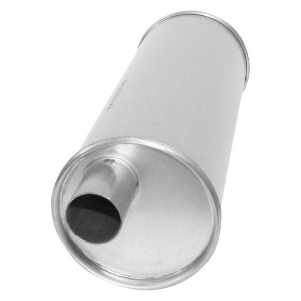 AP Exhaust® - Challenge Series Aluminized Steel Round Exhaust Muffler with Inlet Neck and Spout