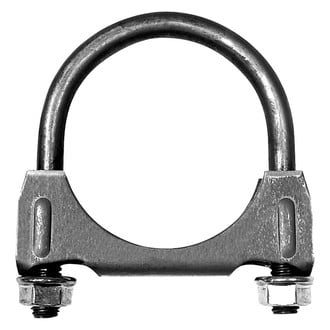 AP Exhaust® - Heavy Duty Mild Steel U-Bolt Clamp with Flange Nut (2.25" Diameter)