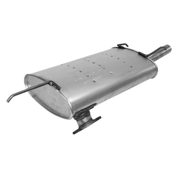 AP Exhaust® - Challenge Series Aluminized Steel Oval Exhaust Muffler with Flange and Spout
