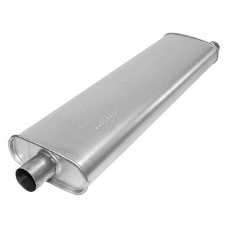AP Exhaust® - MSL Maximum Aluminized Steel Oval Direct-Fit Exhaust Muffler with Inlet/Outlet Neck