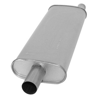AP Exhaust® - MSL Maximum Aluminized Steel Oval Direct-Fit Exhaust Muffler with Inlet/Outlet Neck
