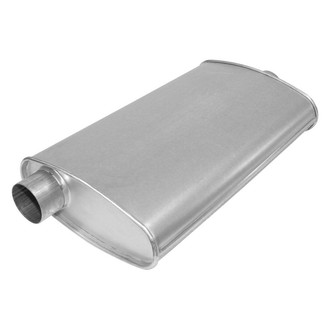 AP Exhaust® - MSL Maximum Aluminized Steel Oval Direct-Fit Exhaust Muffler with Inlet/Outlet Neck