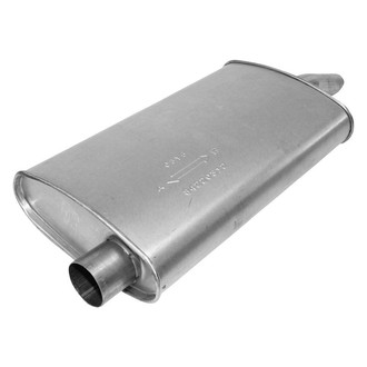 AP Exhaust® - MSL Maximum Aluminized Steel Oval Direct-Fit Exhaust Muffler with Inlet Neck and Spout