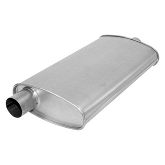 AP Exhaust® - MSL Maximum Aluminized Steel Oval Direct-Fit Exhaust Muffler with Inlet/Outlet Neck