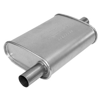 AP Exhaust® - MSL Maximum Aluminized Steel Oval Direct-Fit Exhaust Muffler with Inlet/Outlet Neck