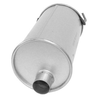 AP Exhaust® - MSL Maximum Aluminized Steel Round Direct Fit Exhaust Muffler with Inlet / Outlet Neck