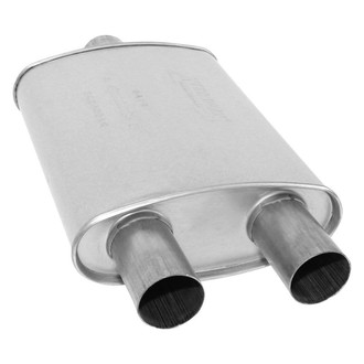 AP Exhaust® - Xlerator Performance Aluminized Steel Oval Direct-Fit Exhaust Muffler with Inlet/Outlet Neck