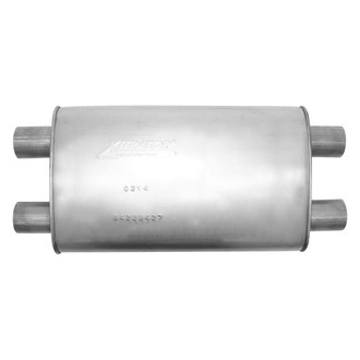 AP Exhaust® - Xlerator Performance Aluminized Steel Oval Direct-Fit Exhaust Muffler with Inlet/Outlet Neck