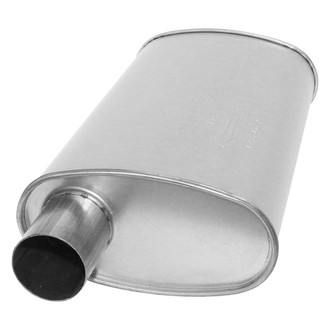 AP Exhaust® - Xlerator Performance Aluminized Steel Oval Direct-Fit Exhaust Muffler with Inlet/Outlet Neck