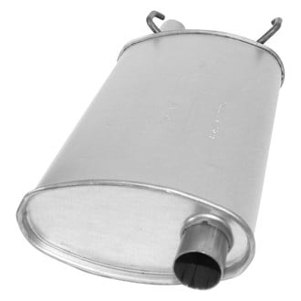 AP Exhaust® - MSL Maximum Aluminized Steel Oval Direct-Fit Exhaust Muffler with Inlet Neck and Spout