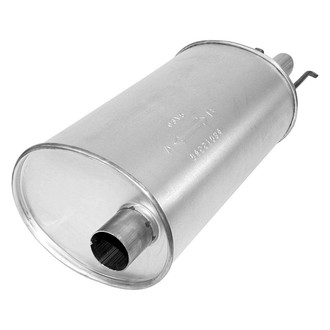 AP Exhaust® - MSL Maximum Aluminized Steel Oval Direct-Fit Exhaust Muffler with Inlet Neck and Spout
