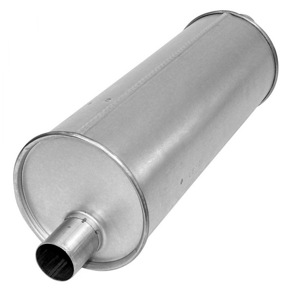 AP Exhaust® - MSL Maximum Aluminized Steel Round Direct-Fit Exhaust Muffler with Inlet/Outlet Neck