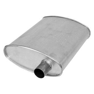 AP Exhaust® - MSL Maximum Aluminized Steel Oval Direct-Fit Exhaust Muffler with Inlet Neck and Spout