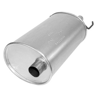 AP Exhaust® - MSL Maximum Aluminized Steel Oval Direct Fit Exhaust Muffler with Inlet Neck and Spout