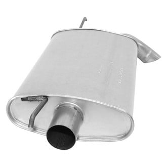 AP Exhaust® - MSL Maximum Aluminized Steel Oval Direct Fit Exhaust Muffler with Inlet Neck and Spout