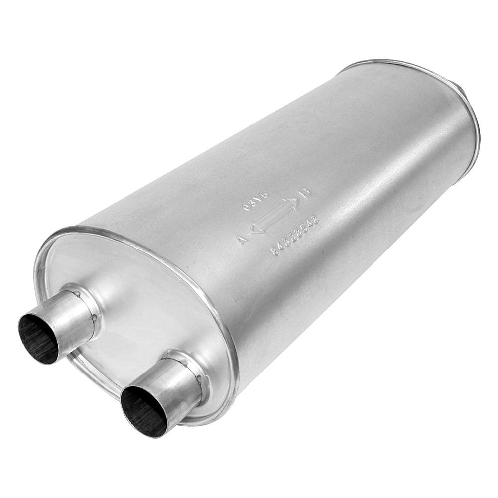 AP Exhaust® 700258 - MSL Maximum Aluminized Steel Oval Direct Fit Exhaust  Muffler with Inlet / Outlet Neck
