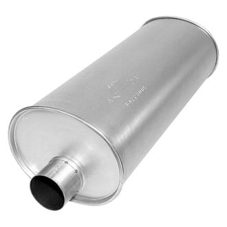 AP Exhaust® - MSL Maximum Aluminized Steel Oval Direct-Fit Exhaust Muffler with Inlet/Outlet Neck