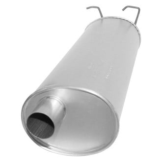 AP Exhaust® - MSL Maximum Aluminized Steel Oval Direct-Fit Exhaust Muffler with Inlet/Outlet Neck