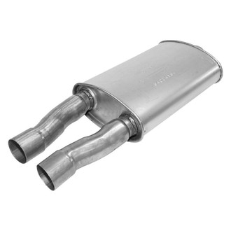AP Exhaust® - MSL Maximum Aluminized Steel Oval Direct-Fit Exhaust Muffler with Inlet/Outlet Neck