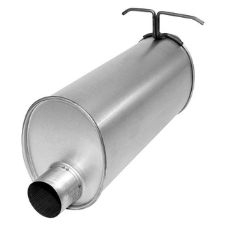 AP Exhaust® - MSL Maximum Aluminized Steel Oval Direct-Fit Exhaust Muffler with Inlet/Outlet Neck