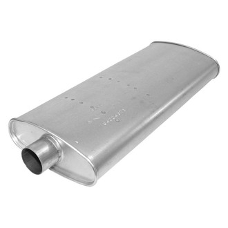 AP Exhaust® - MSL Maximum Aluminized Steel Oval Direct-Fit Exhaust Muffler with Inlet/Outlet Neck