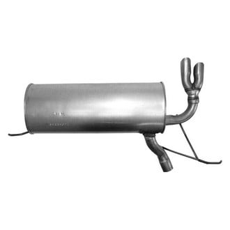 AP Exhaust® - MSL Maximum Aluminized Steel Oval Direct Fit Exhaust Muffler with Inlet Neck and Spout