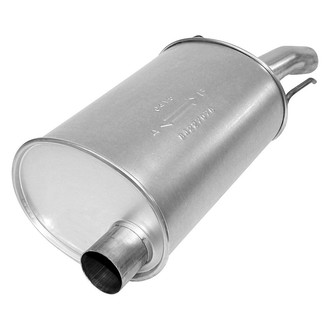 AP Exhaust® - MSL Maximum Rear Oval Direct Fit Exhaust Muffler with Inlet Neck and Spout