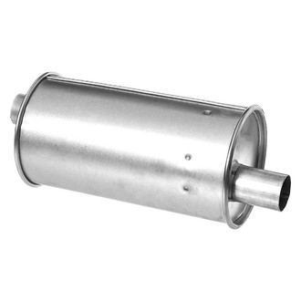AP Exhaust® - MSL Maximum Aluminized Steel Round Direct-Fit Exhaust Muffler with Inlet/Outlet Neck