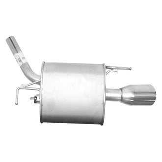 AP Exhaust® - Driver Side Aluminized Steel Exhaust Muffler and Pipe Assembly