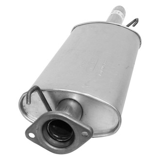 AP Exhaust® - Rear Aluminized Steel Exhaust Muffler and Pipe Assembly