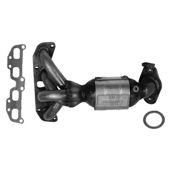 AP Exhaust® - Stainless Steel Direct Fit Exhaust Manifold with Integrated Catalytic Converter