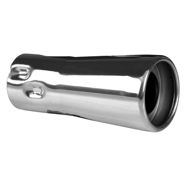AP Exhaust® - Stainless Steel Round Inside Roll Straight Cut Natural Exhaust Tip