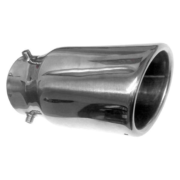 AP Exhaust® - Stainless Steel Round Inside Roll Angle Cut Natural Exhaust Tip