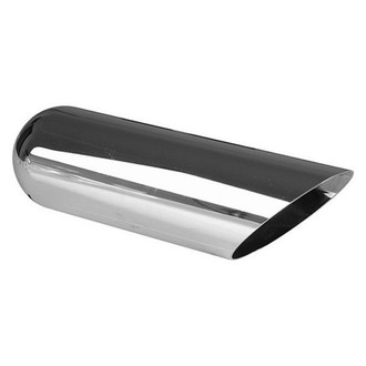 AP Exhaust® - Xlerator™ Stainless Steel Round 45 Degree Angle Cut Weld-On Chrome Exhaust Tip